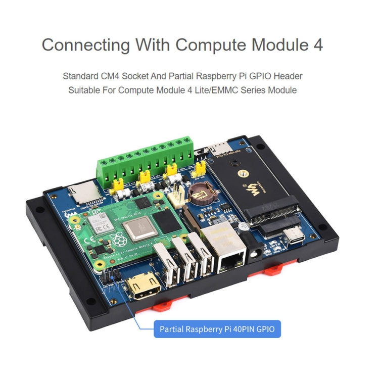 Waveshare Industrial IoT Wireless Expansion Module for Raspberry Pi CM4(EU Plug) - free shipping - PMC Jewellery - Order now!