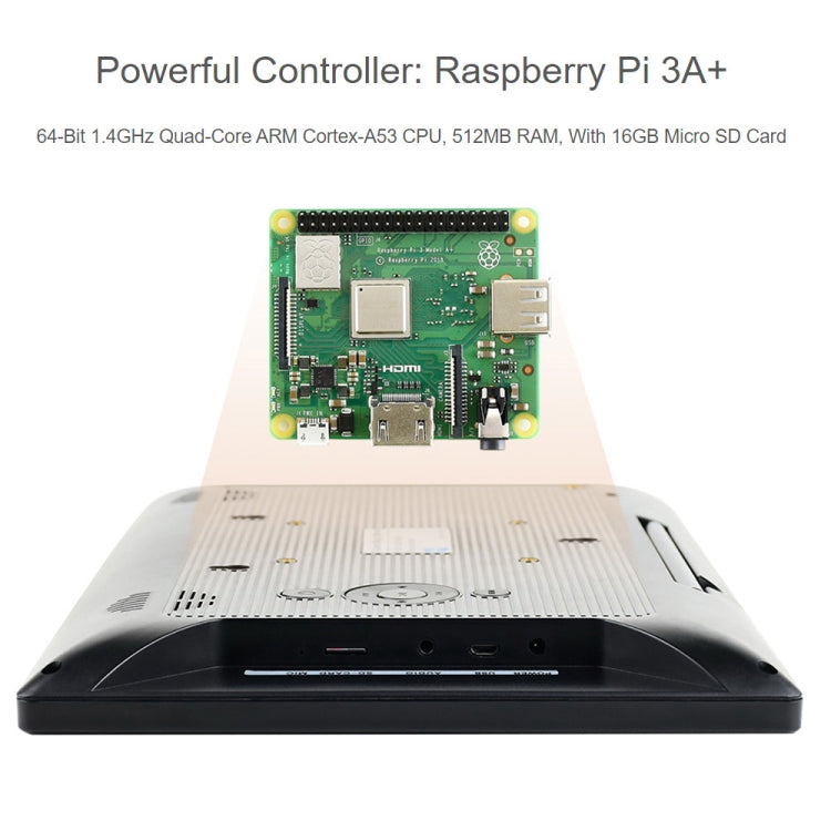 Waveshare 13.3 inch Mini-Computer Powered by Raspberry Pi 3A+, HD Touch Screen(EU Plug) - free shipping - PMC Jewellery - Order now!