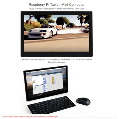 Waveshare 13.3 inch Mini-Computer Powered by Raspberry Pi 3A+, HD Touch Screen(EU Plug) - Modules Expansions Accessories by WAVESHARE | Online Shopping South Africa | PMC Jewellery | Buy Now Pay Later Mobicred