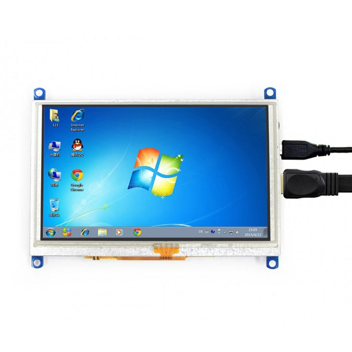 WAVESHARE 5 Inch HDMI LCD (G) 800x480 Touch Screen  for Raspberry Pi Supports Various Systems - LCD & LED Display Module by PMC Jewellery | Online Shopping South Africa | PMC Jewellery | Buy Now Pay Later Mobicred