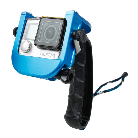 TMC P4 Trigger Handheld Grip CNC Metal Stick Monopod Mount for GoPro HERO4 /3+(Blue) - Stabilizer Grip by TMC | Online Shopping South Africa | PMC Jewellery | Buy Now Pay Later Mobicred