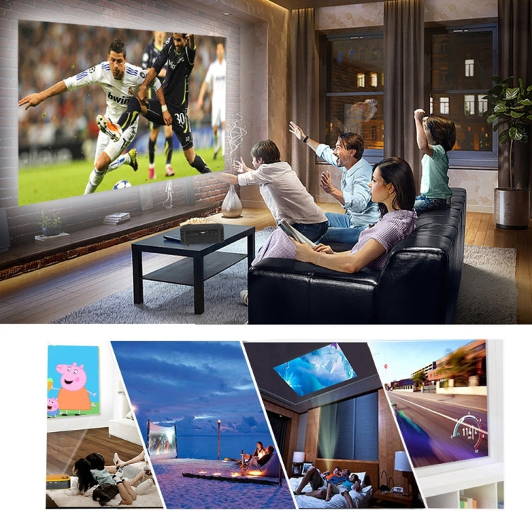 A2000 Portable Projector 800 Lumen LCD Home Theater Video Projector, Support 1080P, UK Plug (Yellow) - LED Projector by PMC TechLife | Online Shopping South Africa | PMC TechLife | Buy Now Pay Later Mobicred