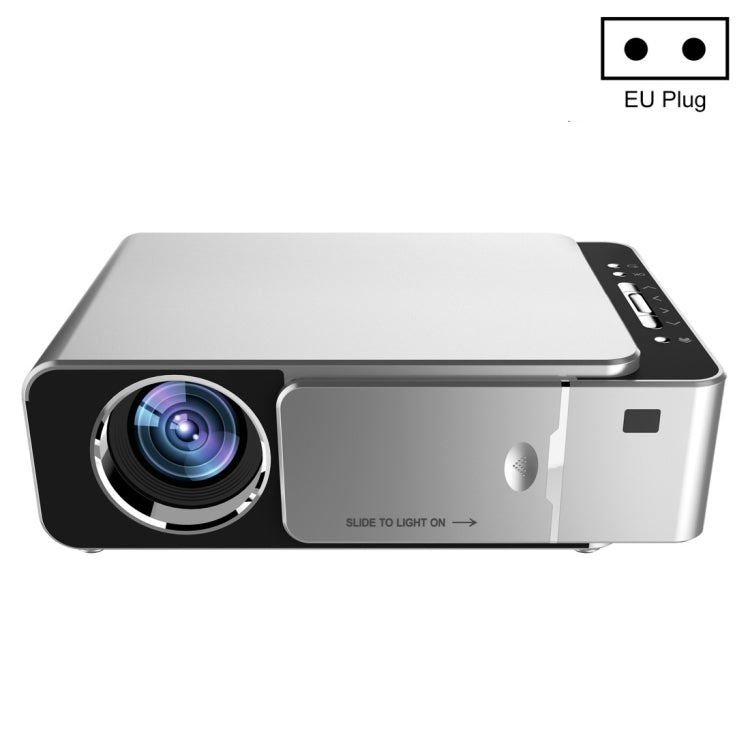 T6 3500ANSI Lumens 1080P LCD Mini Theater Projector, Standard Version, EU Plug (Silver) - LED Projector by PMC Jewellery | Online Shopping South Africa | PMC Jewellery | Buy Now Pay Later Mobicred