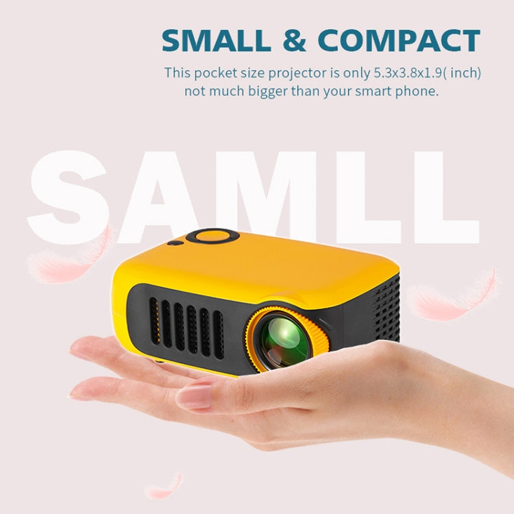 A2000 1080P Mini Portable Smart Projector Children Projector, AU Plug(White Grey) - Mini Projector by PMC Jewellery | Online Shopping South Africa | PMC Jewellery | Buy Now Pay Later Mobicred