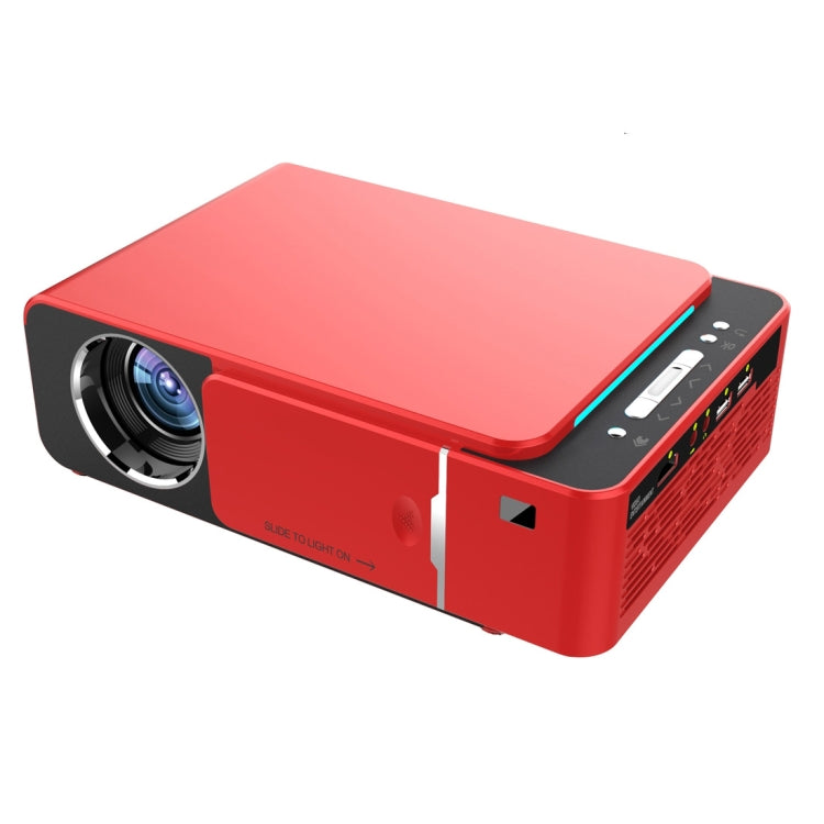 T6 2000ANSI Lumens 1080P LCD Mini Theater Projector, Phone Version, US Plug(Red) - LED Projector by PMC Jewellery | Online Shopping South Africa | PMC Jewellery | Buy Now Pay Later Mobicred