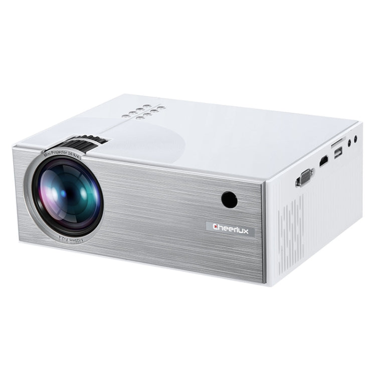 Cheerlux C7 1800 Lumens 800 x 480 720P 1080P HD Smart Projector, Support HDMI / USB / VGA / AV / SD(White) - LED Projector by Cheerlux | Online Shopping South Africa | PMC Jewellery | Buy Now Pay Later Mobicred