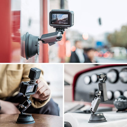 PGYTECH P-GM-132 Action Camera Suction Cup Phone Holder for DJI Osmo Action & GoPro 8/7(Silver) - Mount & Holder by PGYTECH | Online Shopping South Africa | PMC Jewellery | Buy Now Pay Later Mobicred