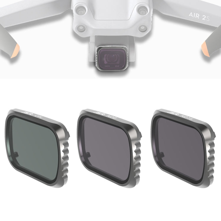 JSR KS CPL + ND8 + ND16 Lens Filter for DJI Air 2S, Aluminum Frame - free shipping - PMC TechLife - Order now!