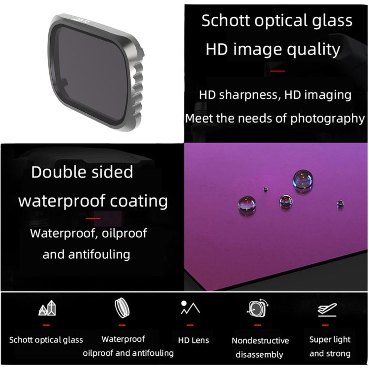JSR KS CPL + ND8 + ND16 Lens Filter for DJI Air 2S, Aluminum Frame - free shipping - PMC TechLife - Order now!