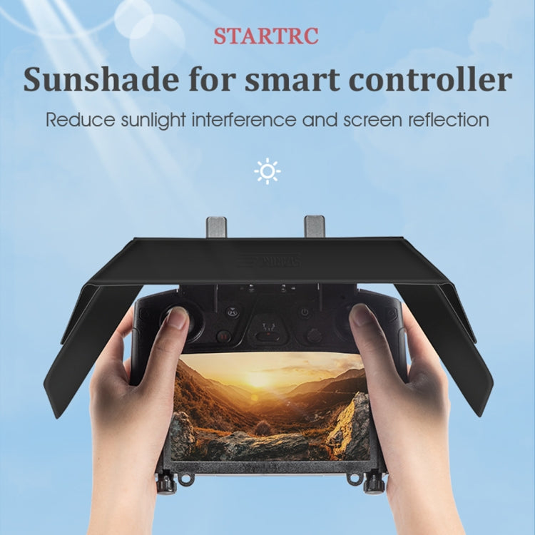 STARTRC Foldable Controller Sunshade with Screen Bracket for DJI Mavic 2 / Mavic Air 2 / Air 2S / Mini 2(Black) - Lens Hood by STARTRC | Online Shopping South Africa | PMC Jewellery | Buy Now Pay Later Mobicred