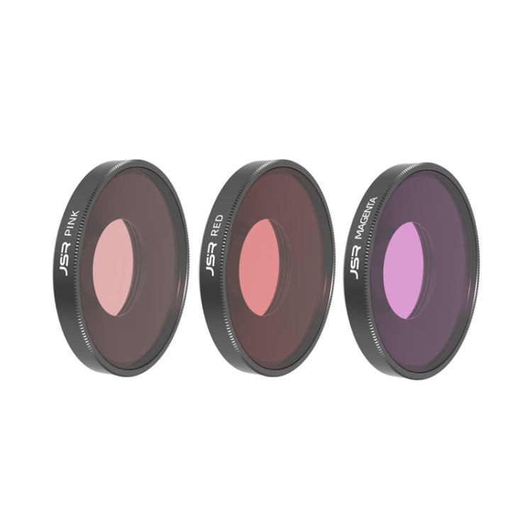 JSR Diving Red / Pink / Purple Color Lens Filter For DJI Osmo Action 3 -  by JSR | Online Shopping South Africa | PMC Jewellery | Buy Now Pay Later Mobicred