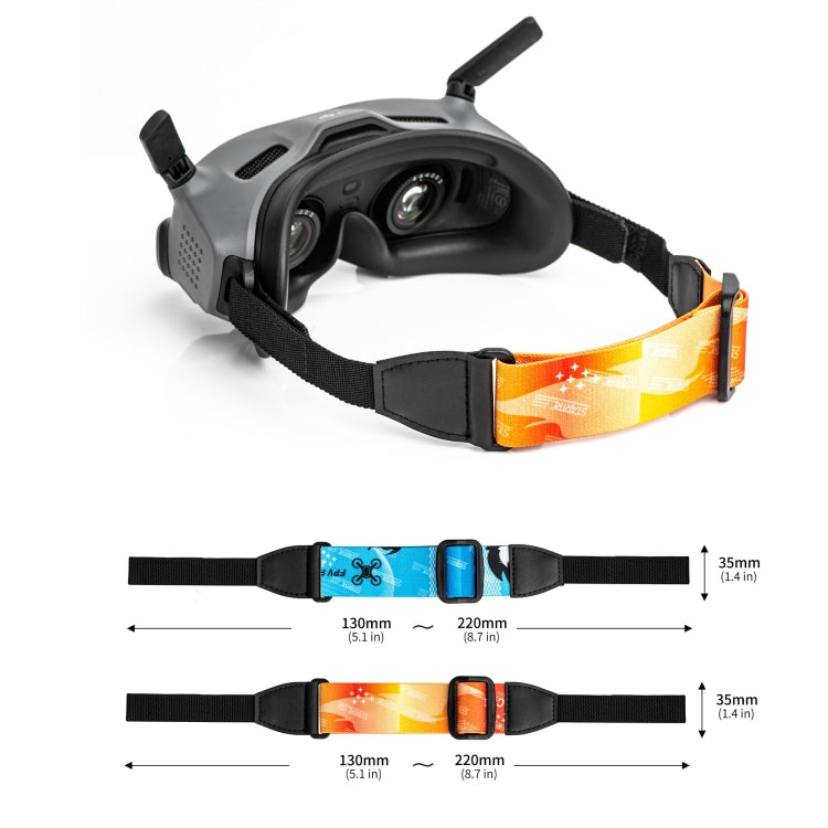 For DJI Avata Goggles 2 STARTRC Headband Elastic Straps(Orange) - Other Accessories by STARTRC | Online Shopping South Africa | PMC Jewellery | Buy Now Pay Later Mobicred