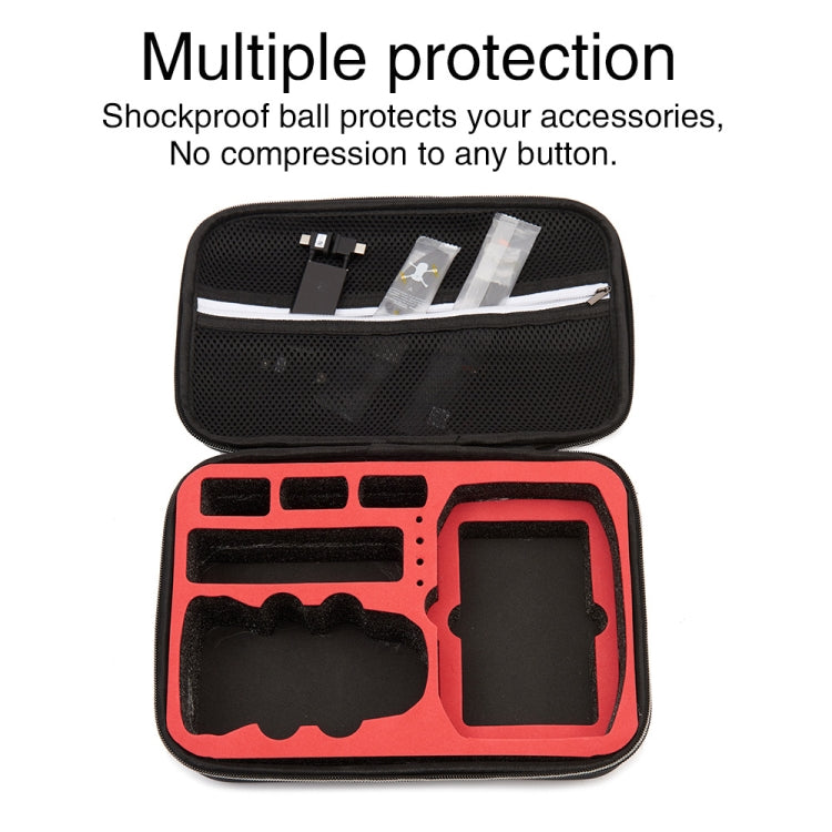 For DJI Mini 2 SE Shockproof Carrying Hard Case Storage Bag, Size: 21.5 x 29.5 x 10cm (Black Black) - Backpacks & Bags by PMC Jewellery | Online Shopping South Africa | PMC Jewellery | Buy Now Pay Later Mobicred