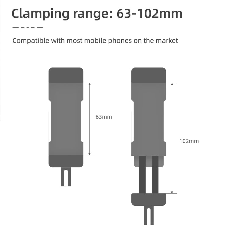 For DJI OSMO Pocket 3 Sunnylife Front Phone Holder Mount Handheld Tripod Expansion Brackets (Black) - Mount & Holder by Sunnylife | Online Shopping South Africa | PMC TechLife | Buy Now Pay Later Mobicred