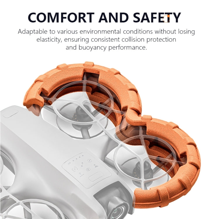 For DJI Neo STARTRC Light Anti-Sink Floating Propeller Guard Bumper (Orange) - free shipping - PMC TechLife - Order now!