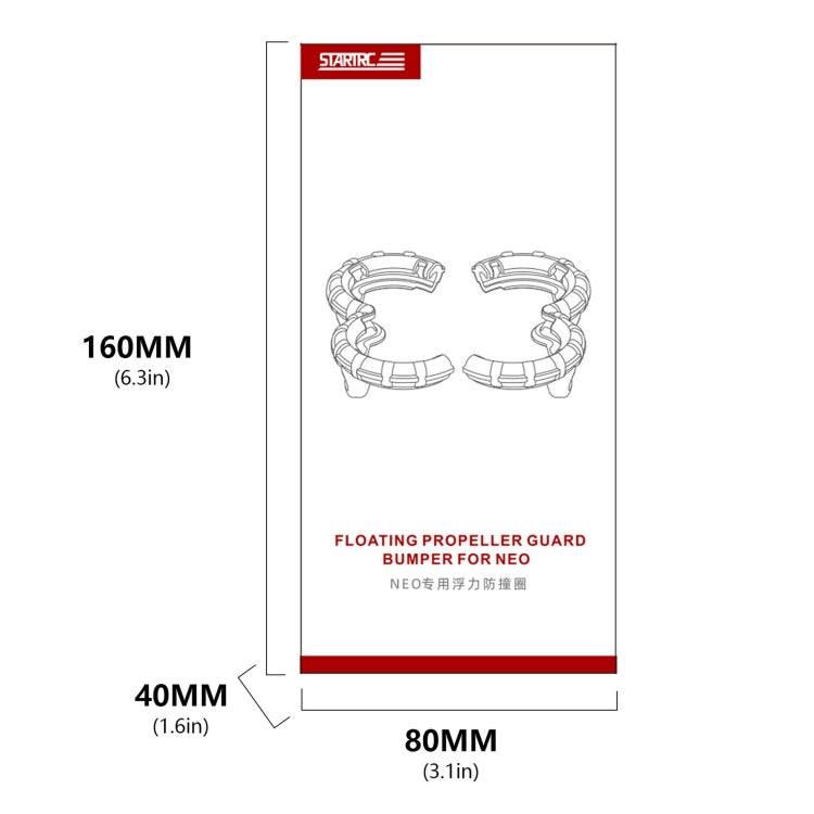 For DJI Neo STARTRC Light Anti-Sink Floating Propeller Guard Bumper (Orange) - free shipping - PMC TechLife - Order now!