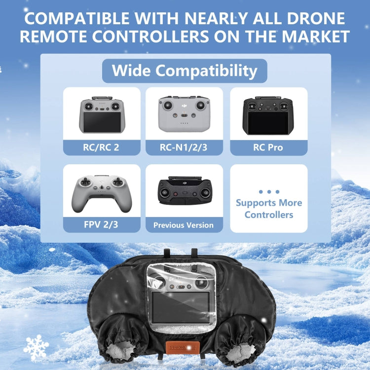 STARTRC Universal Drone Remote Control Winter Warm Gloves (Black) - free shipping - PMC TechLife - Order now!