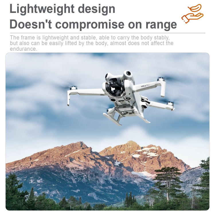 For DJI Mini 4 Pro STARTRC LED Light Folding Heightened Landing Gear Training Rack (Grey) - Holder Series by STARTRC | Online Shopping South Africa | PMC Jewellery