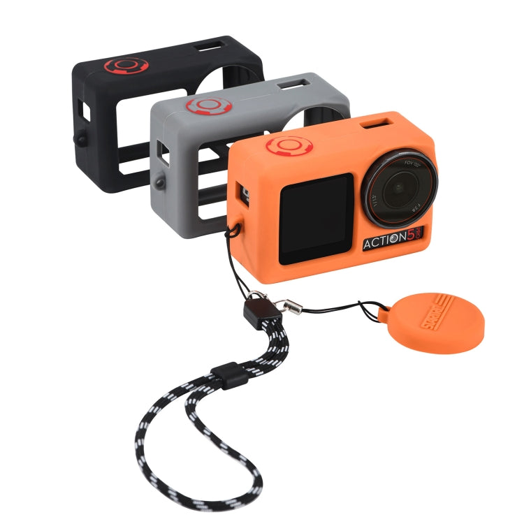 For DJI Osmo Action 5 Pro STARTRC Silicone Protective Case with Lens Cover (Black) - free shipping - PMC TechLife - Order now!