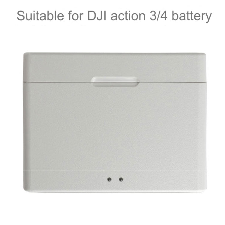 For DJI Osmo Action 4 / 3 Battery Charger Box Charging HUB (White) - Cable & Charger by PMC TechLife | Online Shopping South Africa | PMC TechLife | Buy Now Pay Later Mobicred