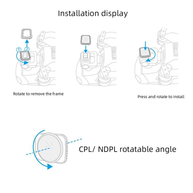 JSR Drone 4 in 1 UV+CPL+ND16+ND32 Lens Filter for DJI MAVIC Air 2 - free shipping - PMC TechLife - Order now!