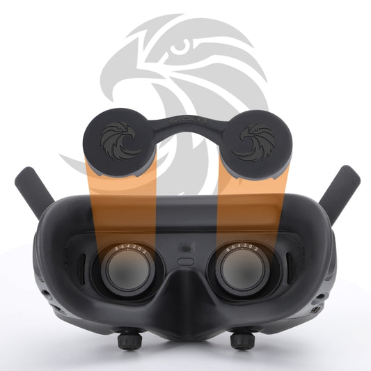 For DJI Goggles 2 / Goggles 3 Lens Cover Dust-proof VR Lens Silicone Case Soft Protector (Black) - Cases & Bags by Sunnylife | Online Shopping South Africa | PMC Jewellery | Buy Now Pay Later Mobicred