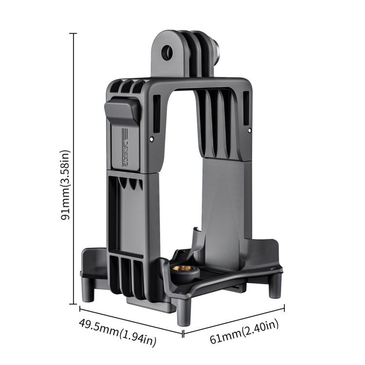 For DJI Avata 2 STARTRC Action Camera Holder Mount Drone Expansion Bracket (Black) - free shipping - PMC TechLife - Order now!
