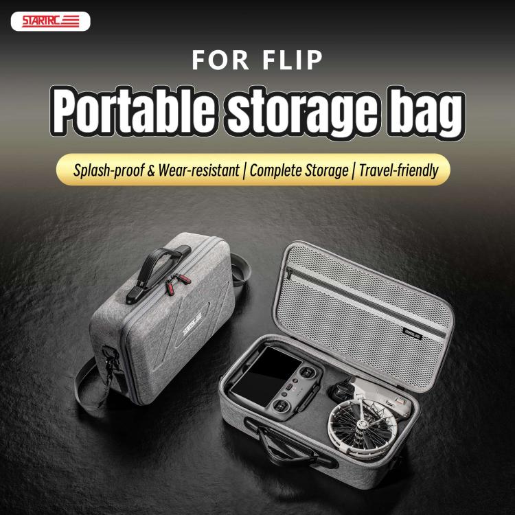 For DJI Flip STARTRC Shoulder Storage Bag Integrated Handbag (Grey) - free shipping - PMC TechLife - Order now!