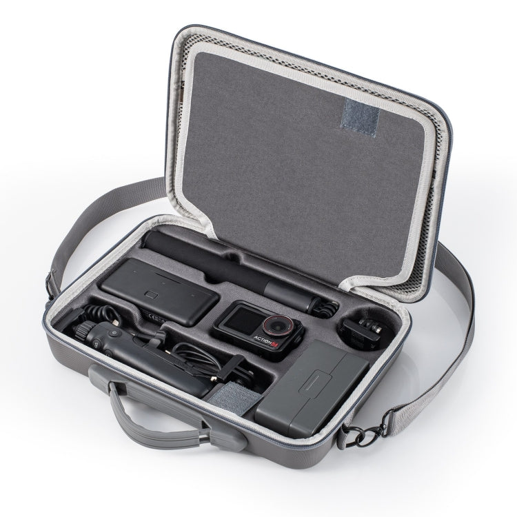 For DJI Osmo Action 5 Pro STARTRC Portable Handbag Shoulder PU Storage Bag (Dark Gray) - free shipping - PMC TechLife - Order now!