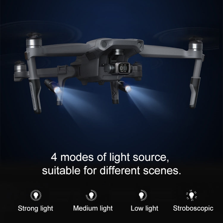 PGYTECH P-16A-038 Portable Heightened Landing Gear Extensions Rack LED Headlamp Set for DJI Mavic Air 2 - Landing Gear by PGYTECH | Online Shopping South Africa | PMC Jewellery | Buy Now Pay Later Mobicred