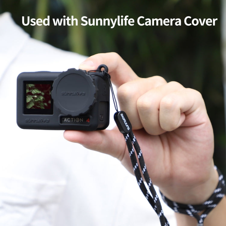 For DJI Osmo Action 3 / 4 Sunnylife 2pcs Scratch-resistant Camera Lens Cap Cover (Black) -  by Sunnylife | Online Shopping South Africa | PMC Jewellery | Buy Now Pay Later Mobicred