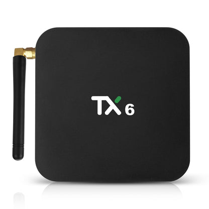 TX6 4K UHD Smart TV Box with Remote Controller, Android 7.1 Allwinner H6 Quad Core ARM Cortex-A53 1.5 GHz, 4GB+32GB, Support  Dual Band WiFi & HDMI & RJ45 & TF Card & SPDIF(Black) - Allwinner H6 by PMC Jewellery | Online Shopping South Africa | PMC Jewellery | Buy Now Pay Later Mobicred