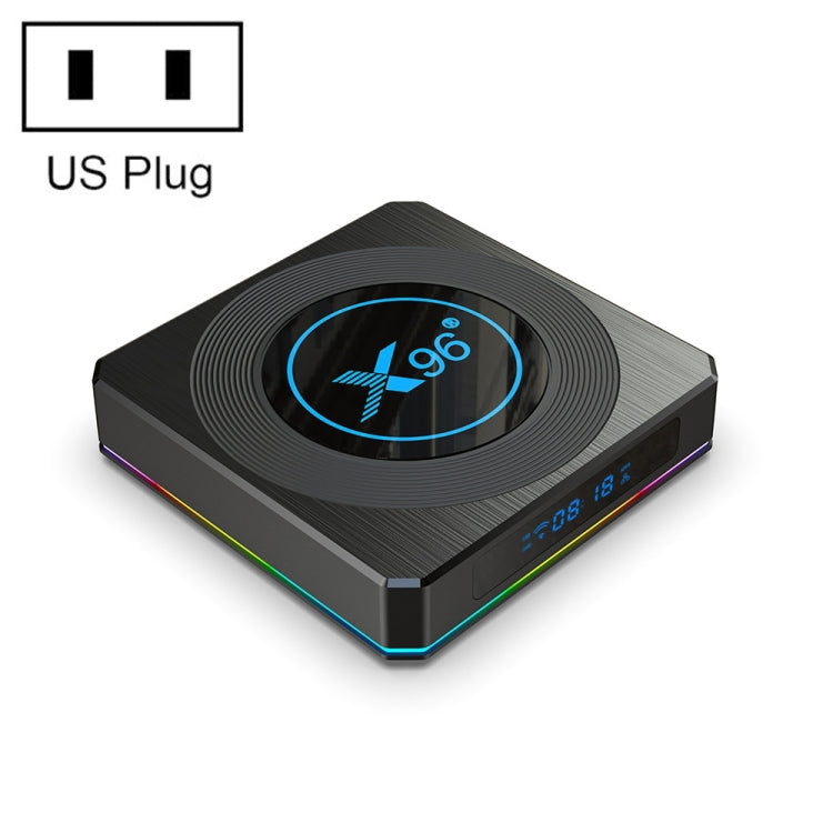 X96 X4 8K Smart TV BOX Android 11.0 Media Player with Remote Control, Amlogic S905X4 Quad Core ARM Cortex A55, RAM: 4GB, ROM: 64GB, Support 1000M, Dual Band WiFi, Bluetooth, US Plug - Amlogic S905 by PMC Jewellery | Online Shopping South Africa | PMC Jewellery | Buy Now Pay Later Mobicred