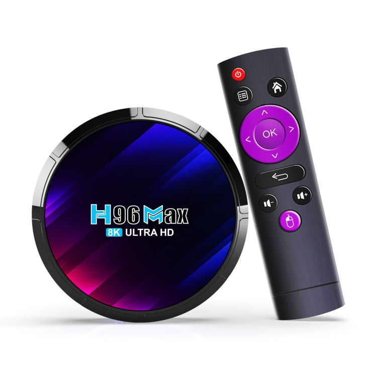 H96 Max 8K Ultra HD Smart TV Box Android 13.0 Media Player with Remote Control, RK3528 Quad-Core, 4GB+32GB(EU Plug) - RK3318 by PMC TechLife | Online Shopping South Africa | PMC TechLife | Buy Now Pay Later Mobicred