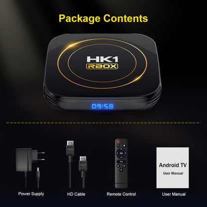 HK1 RBOX-H8S 4K Ultra HD Android 12.0 Smart TV Box with Remote Control, Allwinner H618 Quad-Core, 2GB+16GB(US Plug) - Others by PMC Jewellery | Online Shopping South Africa | PMC Jewellery | Buy Now Pay Later Mobicred