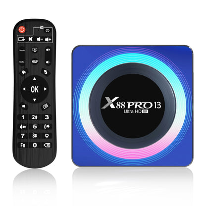 Acrylic X88 Pro 13 8K Ultra HD Android 13.0 Smart TV Box with Remote Control, RK3528 Quad-Core, 2GB+16GB(US Plug) - Others by PMC Jewellery | Online Shopping South Africa | PMC Jewellery | Buy Now Pay Later Mobicred