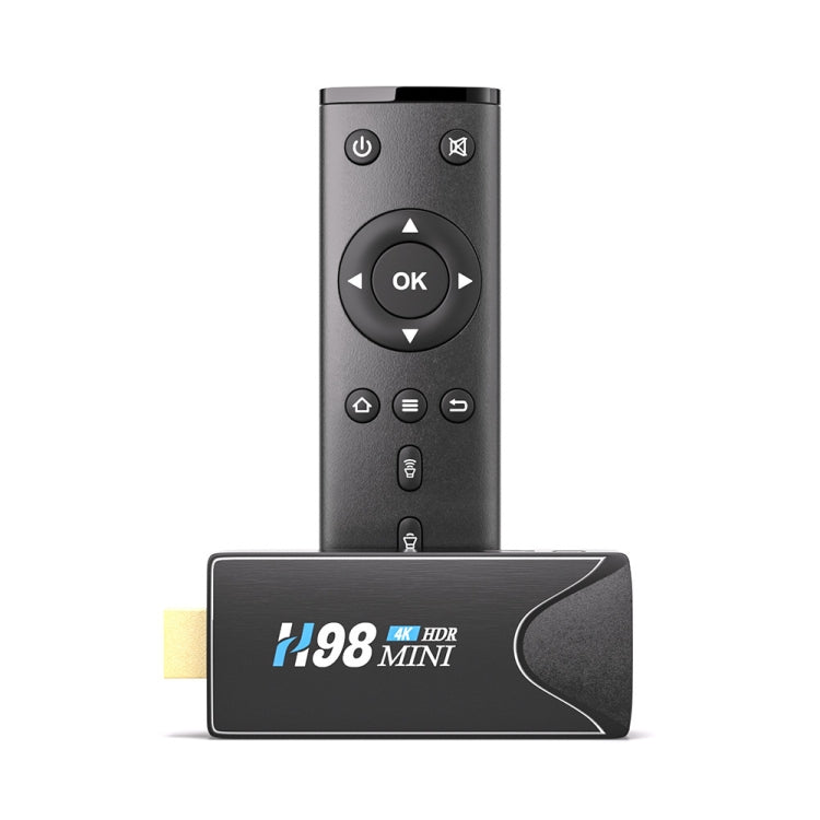 H98 Mini 4K Dongle Smart TV BOX Android 10 Media Player with Remote Control, Allwinner H313 Quad-core ARM Cortex-A53, RAM: 2GB, ROM: 16GB, Support WiFi, Bluetooth, OTG, US Plug - Allwinner H3 by PMC Jewellery | Online Shopping South Africa | PMC Jewellery | Buy Now Pay Later Mobicred