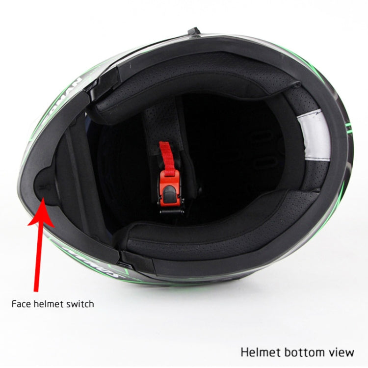 Soman 955 Skyeye Motorcycle Full / Open Face Bluetooth Helmet Headset Full Face, Supports Answer / Hang Up Calls(Pearl White) - Helmets by SOMAN | Online Shopping South Africa | PMC TechLife | Buy Now Pay Later Mobicred