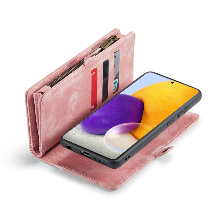 CaseMe-008 For Samaung Galaxy A30S／A50S／A50 Detachable Multifunctional Flip Leather Case (Pink) - free shipping - PMC Jewellery - Order now!