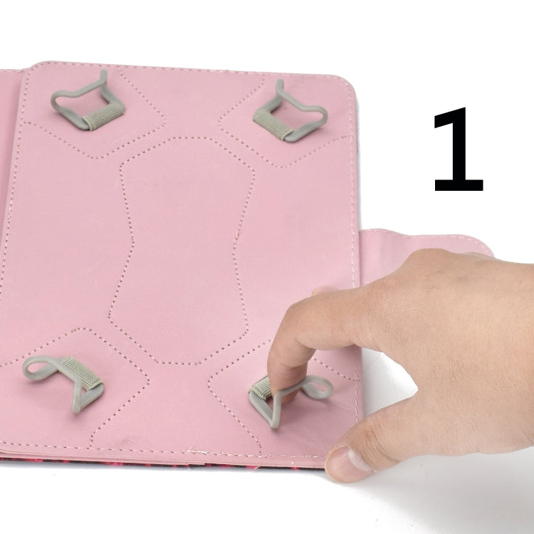 Colored Pattern Drawing Horizontal Flip PU Leather Case with Three-folding Holder for 10 inch Tablet PC(Glasses cat) - 10 - 11 inch by PMC TechLife | Online Shopping South Africa | PMC TechLife | Buy Now Pay Later Mobicred