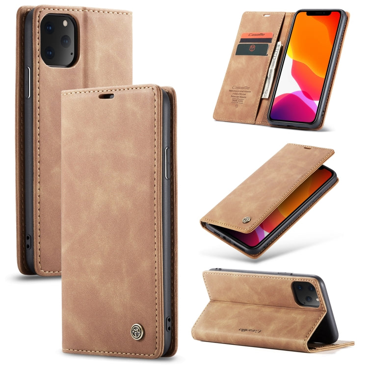 CaseMe-013 Multifunctional Horizontal Flip Leather Case with Card Slot & Holder & Wallet for iPhone 11 Pro(Brown) - iPhone 11 Pro Cases by CaseMe | Online Shopping South Africa | PMC Jewellery | Buy Now Pay Later Mobicred