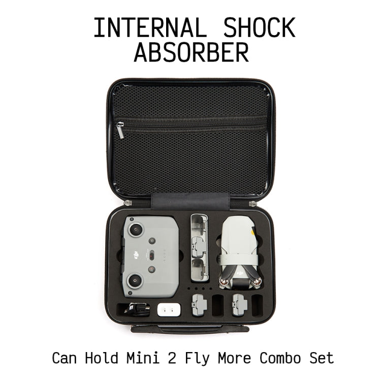 ls-S004 Portable Waterproof Drone Handbag Storage Bag for DJI Mavic Mini 2(Black + Red Liner) - Carry Cases & Bags by PMC TechLife | Online Shopping South Africa | PMC TechLife | Buy Now Pay Later Mobicred