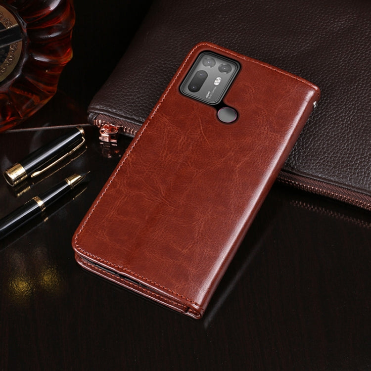 For HTC Desire 20+ idewei Crazy Horse Texture Horizontal Flip Leather Case with Holder & Card Slots & Wallet(Red) - free shipping - PMC Jewellery - Order now!