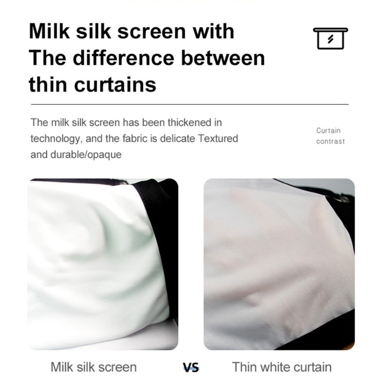 Folding Milk Silk Polyester Projector Film Curtain, Size:72 inch (16:9) Projection Area: 159 x 90cm - Film Curtains by PMC TechLife | Online Shopping South Africa | PMC TechLife | Buy Now Pay Later Mobicred