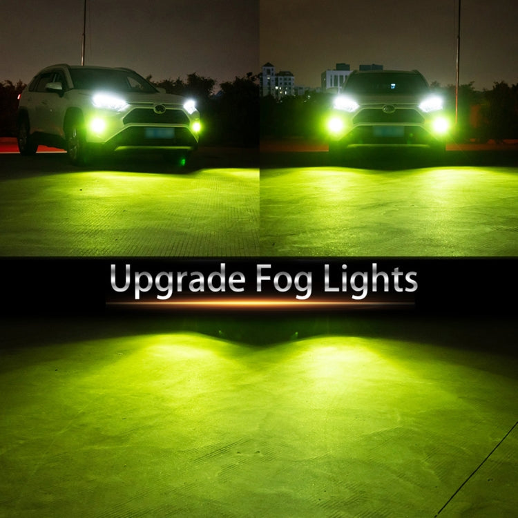 9005 2 PCS DC12-24V / 10.5W Car Double Colors Fog Lights with 24LEDs SMD-3030 & Constant Current, Box Packaging(White Light + Lime Light) - Fog / Driving Lights by PMC Jewellery | Online Shopping South Africa | PMC Jewellery | Buy Now Pay Later Mobicred