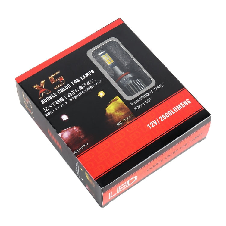 9005 2 PCS DC12-24V / 10.5W Car Fog Lights with 24LEDs SMD-3030 & Constant Current, Box Packaging(Lime Light) - Fog / Driving Lights by PMC TechLife | Online Shopping South Africa | PMC TechLife | Buy Now Pay Later Mobicred