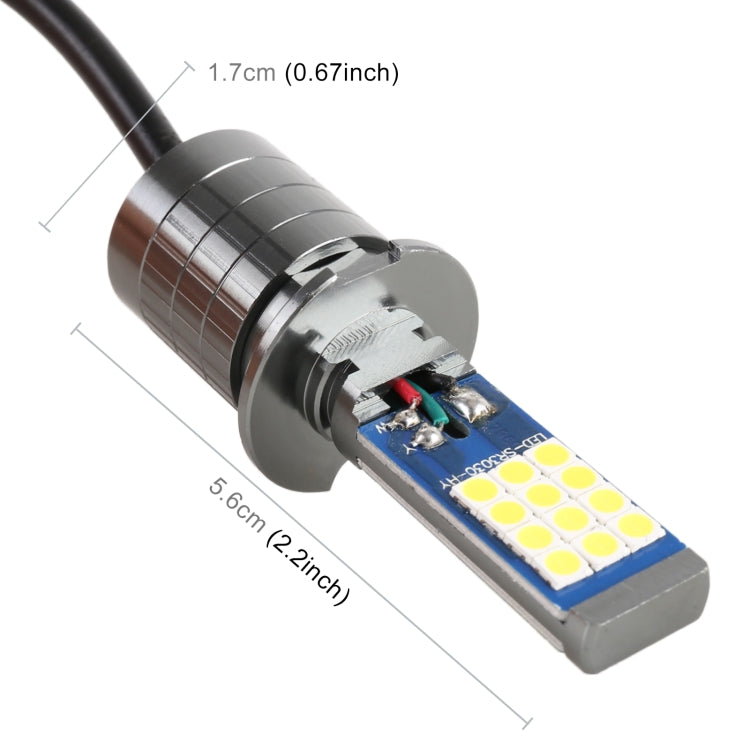 H3 2 PCS DC12-24V / 10.5W Car Fog Lights with 24LEDs SMD-3030 & Constant Current, Box Packaging(White Light) - Fog / Driving Lights by PMC TechLife | Online Shopping South Africa | PMC TechLife | Buy Now Pay Later Mobicred