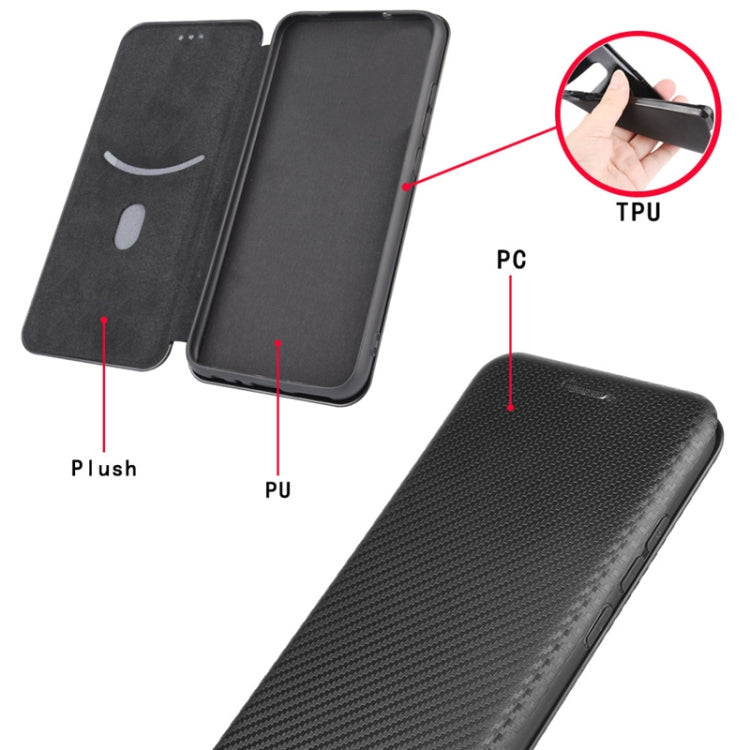 For DOOGEE N30 Carbon Fiber Texture Horizontal Flip TPU + PC + PU Leather Case with Card Slot(Black) - More Brand by PMC Jewellery | Online Shopping South Africa | PMC Jewellery | Buy Now Pay Later Mobicred