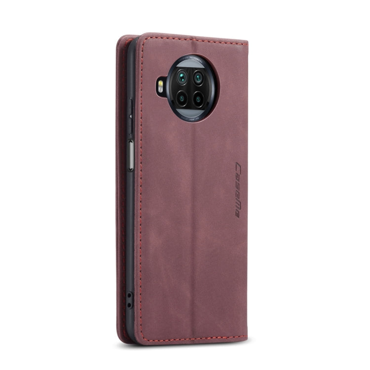 For Xiaomi Mi 10T Lite 5G CaseMe-013 Multifunctional Retro Frosted Horizontal Flip Leather Case with Card Slot & Holder & Wallet(Wine Red) - Xiaomi Cases by CaseMe | Online Shopping South Africa | PMC Jewellery | Buy Now Pay Later Mobicred