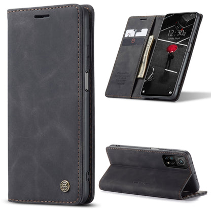 For Xiaomi Mi 10T 5G / 10T Pro 5G CaseMe-013 Multifunctional Retro Frosted Horizontal Flip Leather Case with Card Slot & Holder & Wallet(Black) - Xiaomi Cases by CaseMe | Online Shopping South Africa | PMC Jewellery | Buy Now Pay Later Mobicred